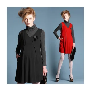 Gennies奇妮 甜美知性假兩件雙色雪紡上衣-桔(C3B02) 歷史價格詳細信息