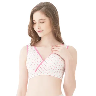 Gennies奇妮 輕薄舒適交叉款無鋼圈哺乳內衣-玫紅點點(EA90) 歷史價格詳細信息