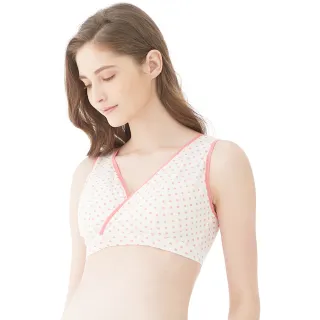 Gennies奇妮 輕薄舒適交叉款無鋼圈哺乳內衣-玫紅點點(EA90) 歷史價格詳細信息