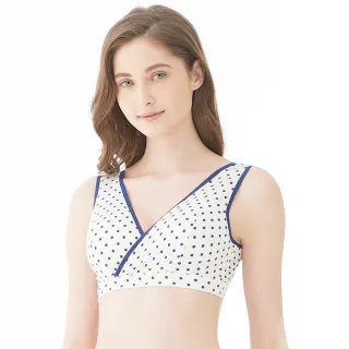 Gennies奇妮 輕薄舒適交叉款無鋼圈哺乳內衣-玫紅點點(EA90) 歷史價格詳細信息