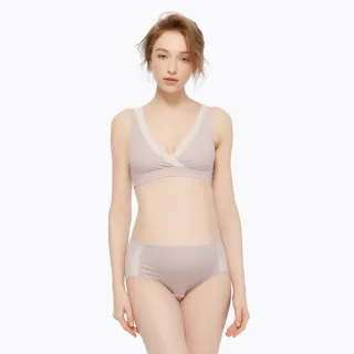 Gennies奇妮 咖啡紗交叉休閒哺乳內衣(莫蘭迪藍GA67) 歷史價格詳細信息