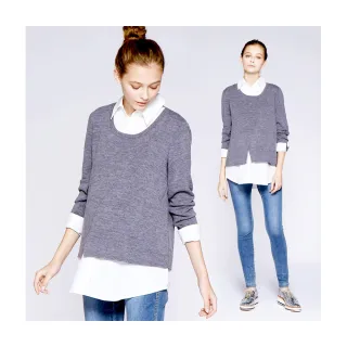 Gennies奇妮 素面連帽休閒孕婦針織背心外套/罩衫-黑/藍(GSY11) 歷史價格詳細信息