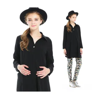 Gennies奇妮 襯衫領率性洋裝(丈青T1J05) 歷史價格詳細信息