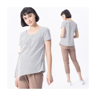 Gennies奇妮 側綁帶垂領孕婦襯衫(卡其T3L01) 歷史價格詳細信息