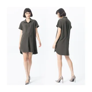 Gennies奇妮 襯衫領率性洋裝(丈青T1J05) 歷史價格詳細信息