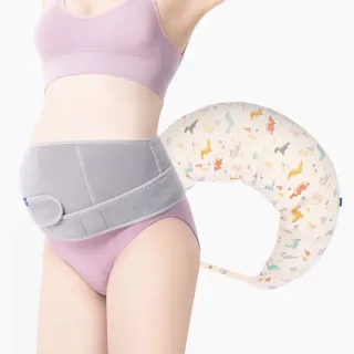 【Gennies 奇妮】舒眠減壓托腹組合(恐龍灰月亮枕/托腹帶) 歷史價格詳細信息