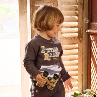 【奇哥】比得兔 森林小兔單印側開衫/居家服-氧樂多牛奶纖維布(6-10歲) 歷史價格詳細信息