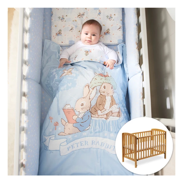 【奇哥】比得兔原木大床附床墊+花園比得兔六件床組/寢具組-L(粉色) 歷史價格詳細信息