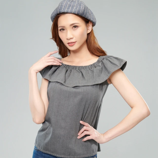 BOBSON 女款荷葉袖天絲棉上衣 (28104-53 ) 歷史價格詳細信息