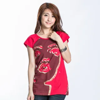 【BOBSON】女款短袖臉譜圖案T恤(22119-13) 歷史價格詳細信息