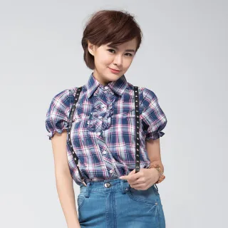 BOBSON 女款荷葉袖天絲棉上衣 (28104-53 ) 歷史價格詳細信息