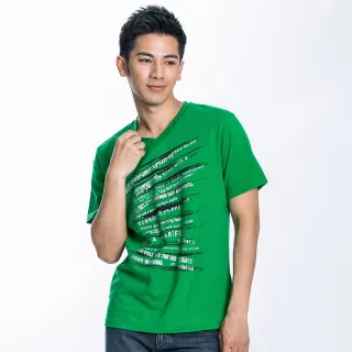 【BOBSON】男款短袖V領印條上衣(25020-16) 歷史價格詳細信息