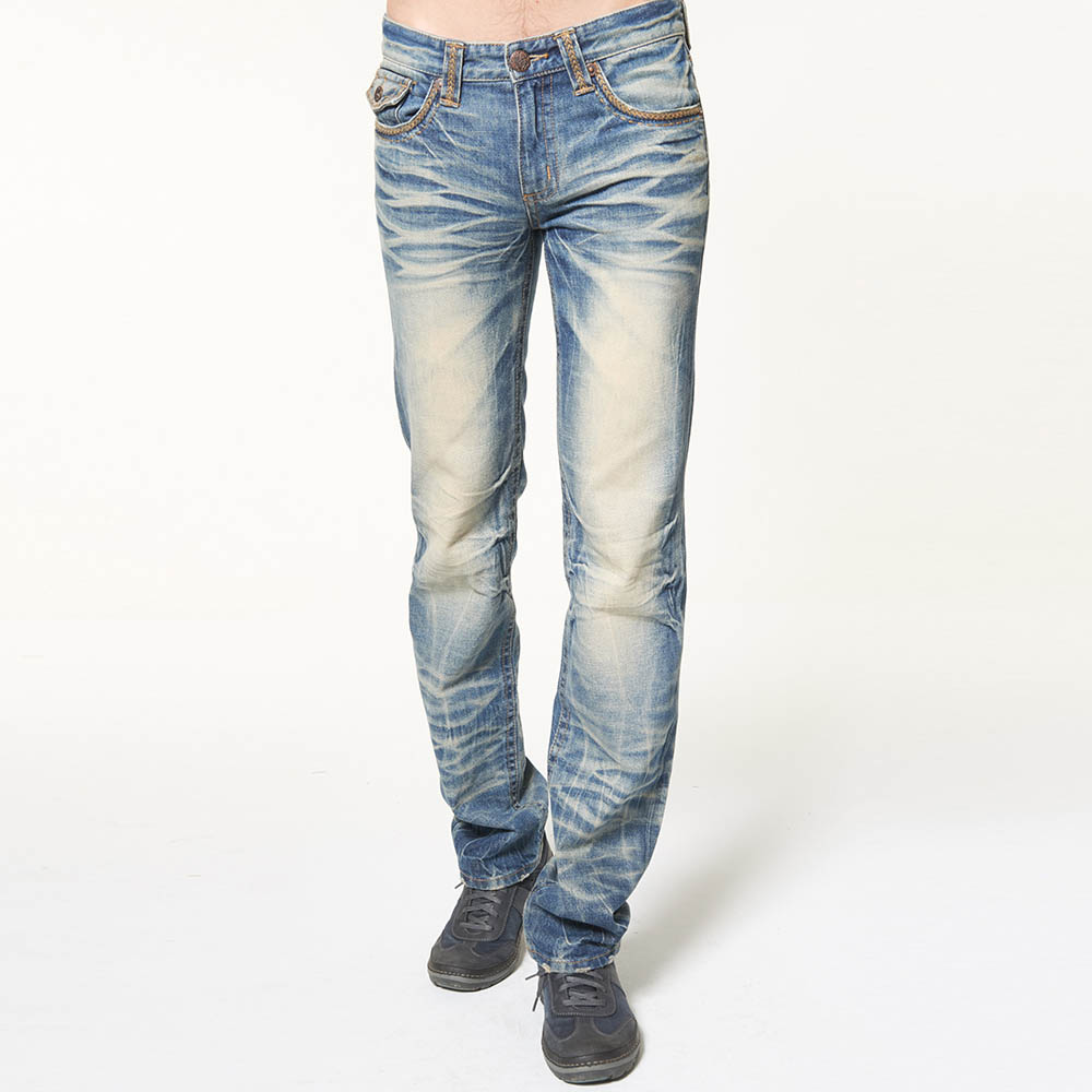 BOBSON 男款立體褶痕小喇叭褲(1653-52) 歷史價格詳細信息