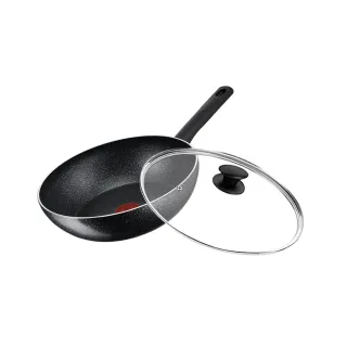 【Tefal 特福】法國製灰礦系列28CM不沾鍋平底鍋+玻璃蓋(電磁爐適用) 歷史價格詳細信息