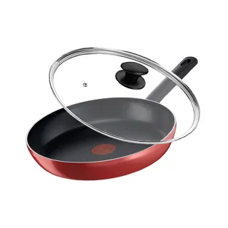 Tefal法國特福 熱情紅系列28CM不沾鍋+玻璃蓋(平底鍋/炒鍋)｜法國製 歷史價格詳細信息