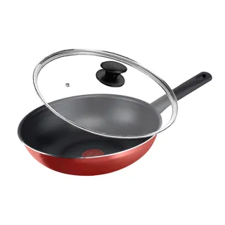 Tefal法國特福 熱情紅系列28CM不沾鍋+玻璃蓋(平底鍋/炒鍋)｜法國製 歷史價格詳細信息