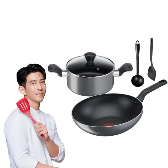 【Tefal 特福】MOMO獨家 璀璨系列28CM不沾鍋雙鍋組(平底鍋+炒鍋) 歷史價格詳細信息