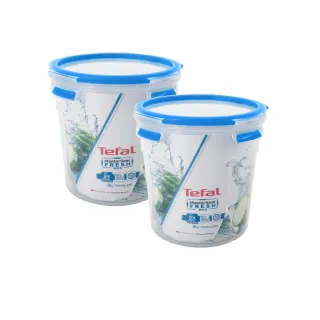 【Tefal 特福】無縫膠圈PP保鮮盒 1.1L圓型(2入) 歷史價格詳細信息