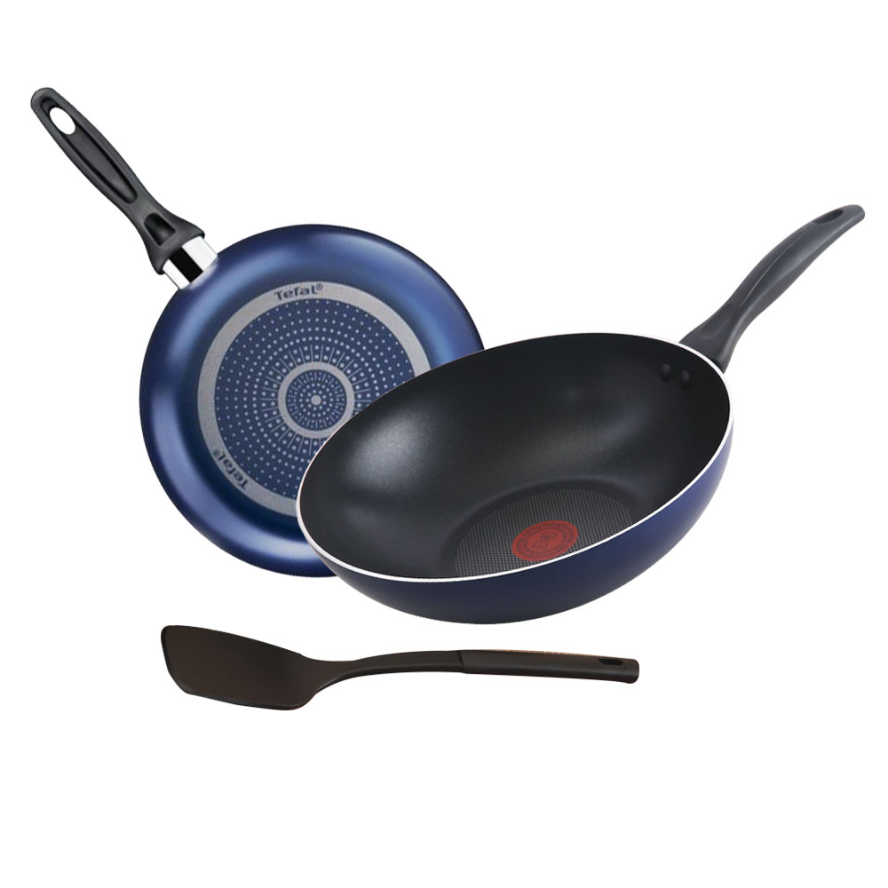 【Tefal 特福】MOMO獨家 璀璨系列28CM不沾鍋雙鍋組(平底鍋+炒鍋) 歷史價格詳細信息