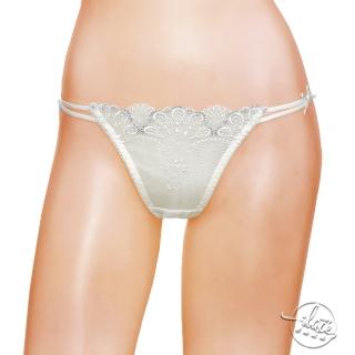 Lady 織夢天堂系列 低腰 刺繡 蕾絲 丁字褲 (湖水綠) 歷史價格詳細信息