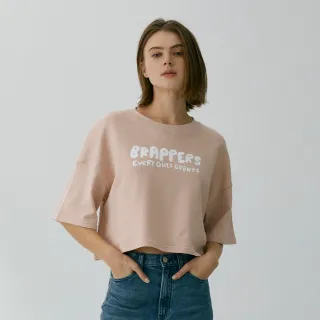 BRAPPERS 女款 手寫logo植絨印花T-粉 歷史價格詳細信息