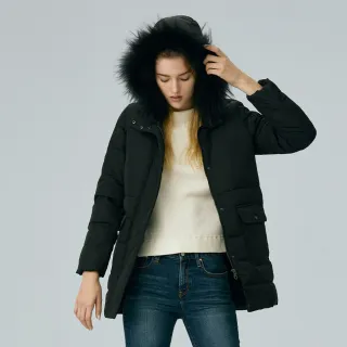 BRAPPERS 男款 可拆帽長版羽絨外套-黑 歷史價格詳細信息