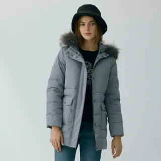 BRAPPERS 男款 可拆帽長版羽絨外套-黑 歷史價格詳細信息