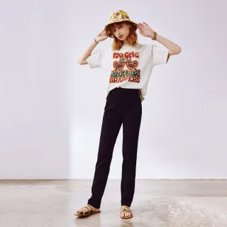 【BRAPPERS】女款 Boy friend系列-中高腰彈性喇叭褲(深藍) 歷史價格詳細信息