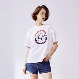 BRAPPERS 女款 swaggy sun印花圓領T恤-白 歷史價格詳細信息