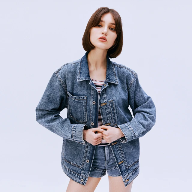 BRAPPERS 女款 Boy friend系列-藍牛角刺繡吊帶短褲-藍 歷史價格詳細信息
