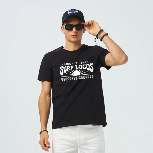 【BRAPPERS】男款 SURF印花圓領T恤(白) 歷史價格詳細信息