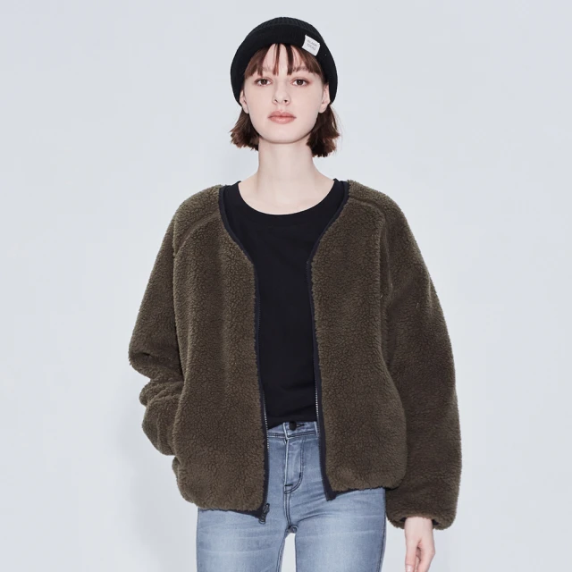 BRAPPERS 女款 雙面穿羊羔絨外套-米白 歷史價格詳細信息