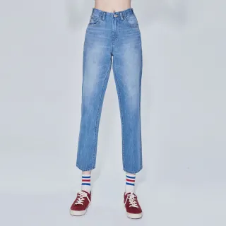 【BRAPPERS】女款 Boy Friend Jeans系列-中低腰全棉割破八分褲(深藍) 歷史價格詳細信息