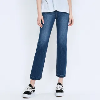 【BRAPPERS】女款 Boy Friend Jeans系列-中低腰全棉割破八分褲(深藍) 歷史價格詳細信息