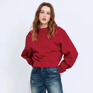 BRAPPERS 女款 簡約圓領落肩線衫-淺杏 歷史價格詳細信息