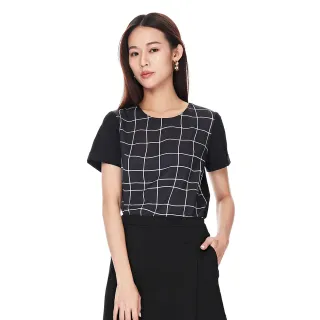 【KeyWear 奇威名品】圓領拼色長袖毛衣 歷史價格詳細信息