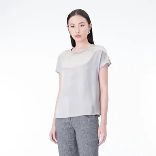 【KeyWear 奇威名品】領口出芽織帶短袖上衣 歷史價格詳細信息