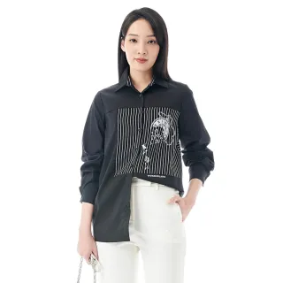 【KeyWear 奇威名品】質感蕾絲領口綁帶造型長袖上衣(內襯紫色) 歷史價格詳細信息