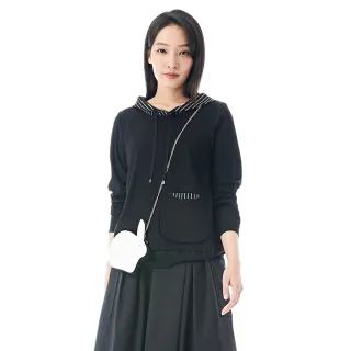 【KeyWear 奇威名品】條紋拼接鏤空蕾絲氣質感襯衫領短袖洋裝 歷史價格詳細信息