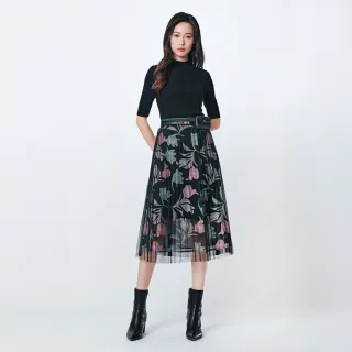 【KeyWear 奇威名品】花色優雅五分袖洋裝(共2色) 歷史價格詳細信息