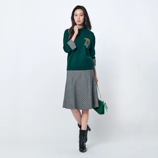 【KeyWear 奇威名品】切割線條V領長袖針織毛衣 歷史價格詳細信息