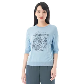 【KeyWear 奇威名品】親膚愛心短袖針織上衣 歷史價格詳細信息