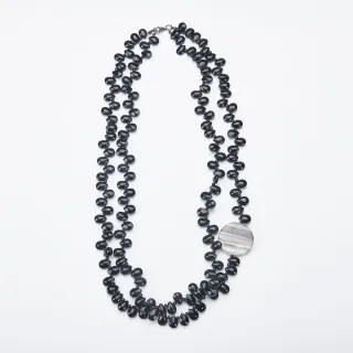【KeyWear 奇威名品】黑白格紋落肩外套 歷史價格詳細信息