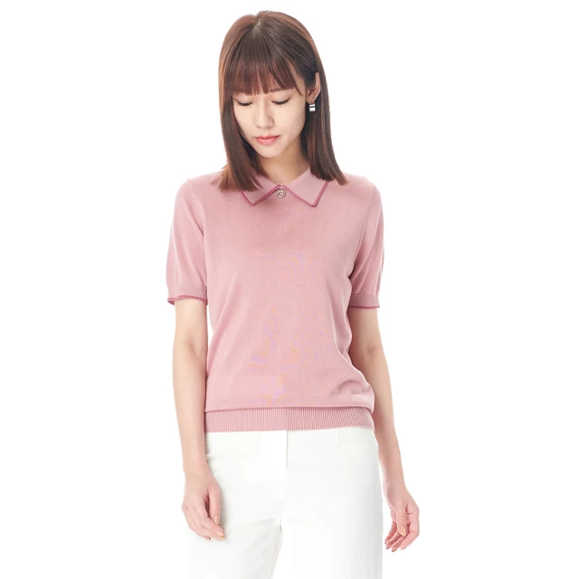 polo領撞色衛衣女春韓版寬松小個子薄款假兩件上衣外套-餘登米女裝 歷史價格詳細信息