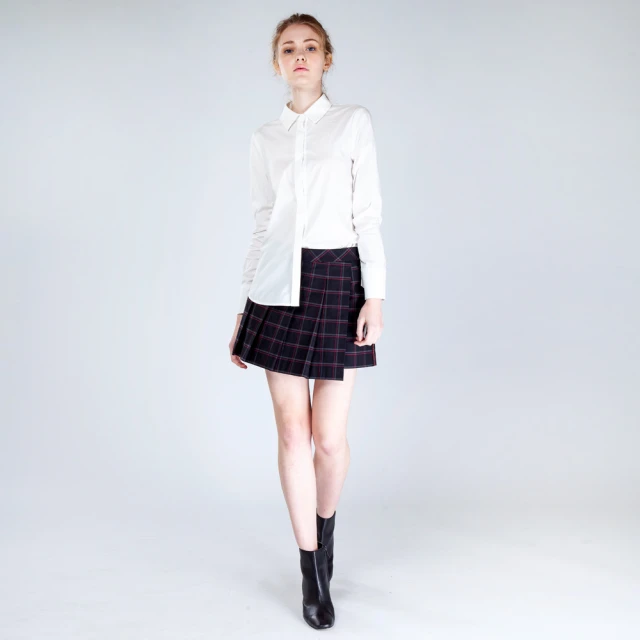 【KeyWear 奇威名品】時尚格紋西裝長褲 歷史價格詳細信息