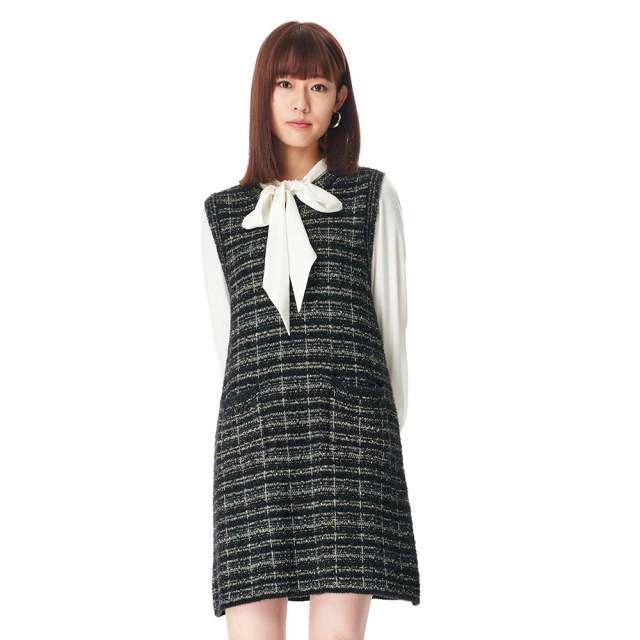 【KeyWear 奇威名品】小格子泡泡袖上衣 歷史價格詳細信息