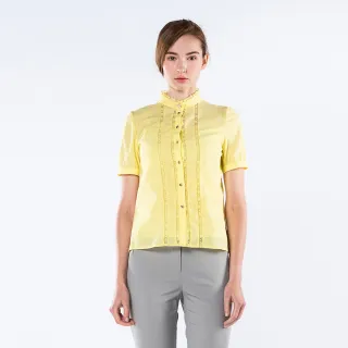 【KeyWear 奇威名品】小格子泡泡袖上衣 歷史價格詳細信息