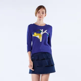 【KeyWear 奇威名品】童趣字母印花休閒上衣 歷史價格詳細信息