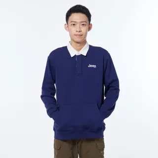 【JEEP】男裝 寬版吉普車海報印刷厚磅長袖T恤(黑色) 歷史價格詳細信息