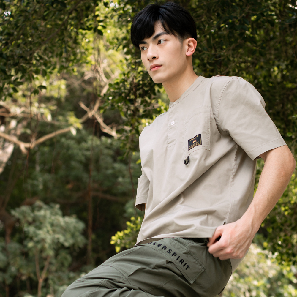 【JEEP】男裝 美式跳色燈芯絨大學T(綠色) 歷史價格詳細信息